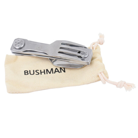 Bushman Komplet jedilnega pribora II srebrn UNI