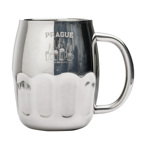 Bushman vrč Praga 0,45 srebrn UNI